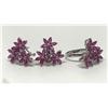 Image 1 : #30-STERLING SILVER RUBY SET