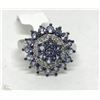 Image 1 : #31-STERLING SILVER TANZANITE RING