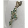 Image 2 : #32-14K GOLD EMERALD(2.60CT)& DIAMOND PENDANT