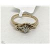 Image 1 : #33-14K GOLD DIAMOND RING