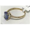 Image 2 : #35-14K GOLD TANZANITE(1.0CT) RING