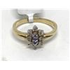 Image 1 : #41-14K GOLD TANZANITE & DIAMOND RING