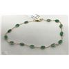 Image 1 : #43-14K GOLD EMERALD(4.20CT) BRACELET