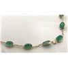 Image 2 : #43-14K GOLD EMERALD(4.20CT) BRACELET