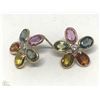 Image 2 : #44-14K GOLD SAPP(5.7CT)&DIA(0.12CT) EARRINGS