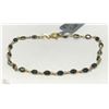 Image 1 : #46-14K GOLD SAPPHIRE(3.20CT) BRACELET