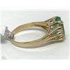 Image 3 : #50-14K GOLD EMERALD(1.86CT) & DIAMOND RING