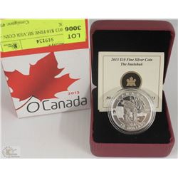 25) RCM 2013 $10 FINE SILVER COIN - INUKSHUK