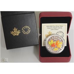 23) RCM 2014 $20 FINE SILVER COLOURED COIN