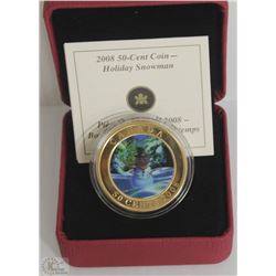 32)2008 LENTICULAR SNOWMAN COIN