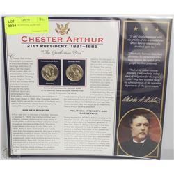 28) US PRESIDENTIAL COIN SET  1881-1885