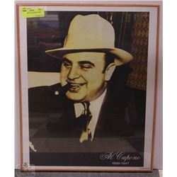 104) FRAMED AL CAPONE POSTER