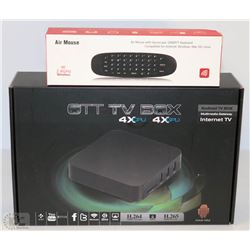 NEW ANDROID TV BOX MULTIMEDIA GATEWAY W/ AIR MOUSE