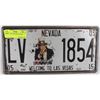 Image 1 : 101) NEVADA NEW TIN LICENSE PLATE