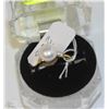 Image 1 : #42-FRESH WATER PEARL RING,925 STERLING SILVER