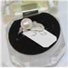 Image 1 : #40-FRESH WATER PEARL RING,925 STERLING SILVER