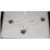 Image 1 : SS .925 NECKLACE & EARRING SET