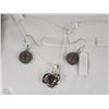 Image 1 : SS .925 NECKLACE & EARRING SET