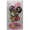 Image 1 : BRACELET STAND WITH ASSORTED BEADED BRACELETS