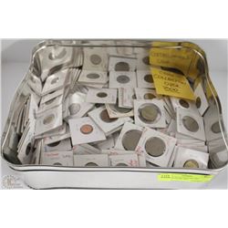 1)COIN COLLECTION IN 2X2 HOLDERS OVER 200