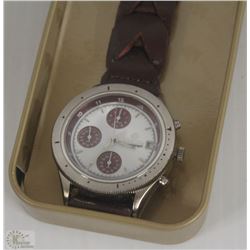 BRAND NEW CHEVAL SPORT MENS WATCH DARK BROWN