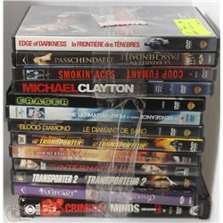 BUNDLE OF 15 ASSORTED DVDS