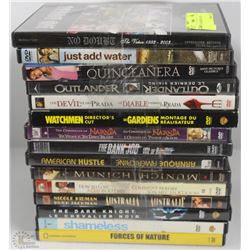 BUNDLE OF 15 ASSORTED DVDS
