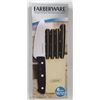 Image 1 : NEW 6PC FARBERWARE KNIFE SET IN BLOCK