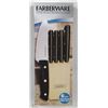 Image 1 : NEW 6PC FARBERWARE KNIFE SET IN BLOCK