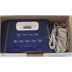 IHOME DUAL ALARM CLOCK FOR IPOD W/ MANUAL