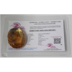 76) CITRINE 71.85CT WITH COA -HEATED