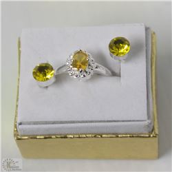 S/S FASHION RING WITH EARRINGS