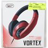 Image 1 : NEW RED VORTEX STEREO HEADPHONES WITH STEREO