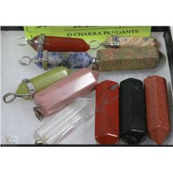 10 ASSORTED CHAKRA PENDANTS