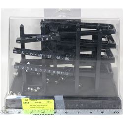 RARE TIME MACHINE KINETIC DISPLAY CLOCK CHROME