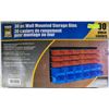 Image 1 : POWERFIST 30PC WALL MOUNTED STORAGE BINS