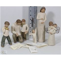 SET OF 5 WILLOWTREE FIGURINES