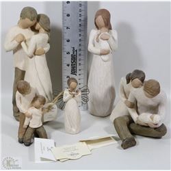 SET OF 5 WILLOWTREE FIGURINES