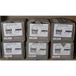 6 BOXES OF    1/4" X 1 3/4" CONCRETE ANCHOR SCREWS