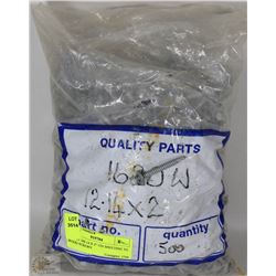BAG OF 500 14 X 2" TIN SHEETING TO WOOD SCREWS