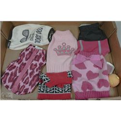 FLAT OF XS GIRL DOG SWEATERS & VESTS