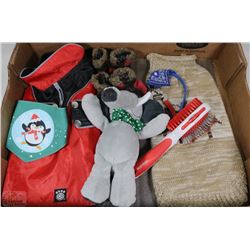 FLAT OF SMALL - MEDIUM WINTER DOG CLOTHING W/ SOME