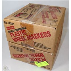 2 CASES OF KWIKEE PLASTIC WHEEL MASKERS