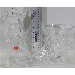 VINTAGE RCR LEAD CRYSTAL DANCING FIGURINE MADE IN