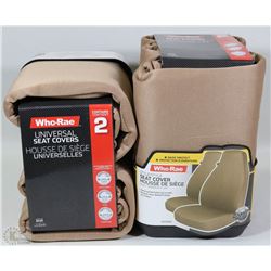 CASE OF TAN SEAT COVERS