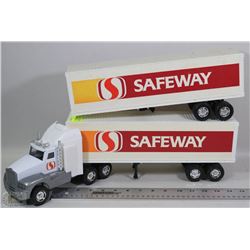 VINTAGE METAL SAFEWAY TRUCK AND TWO