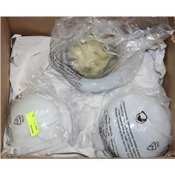 BOX LOT- SMALL DOME CEILING LIGHT FIXTURES (7)