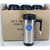 Image 1 : CASE OF 6 STAINLESS STEEL TRAVEL MUGS