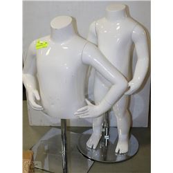 PAIR OF MANNEQUINS 24" TALL