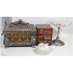 FLAT OF VARIOUS DECORATIVE BOXES